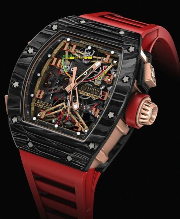 أفضل 10 ساعات رجالية هذا الموسم 5 54276290-27a2-11e4-be56-3b459df1d46a_Richard-Mille-RM-50-01-Sensor-Lotus-F1-Team-Romain-Grosjean-620x753