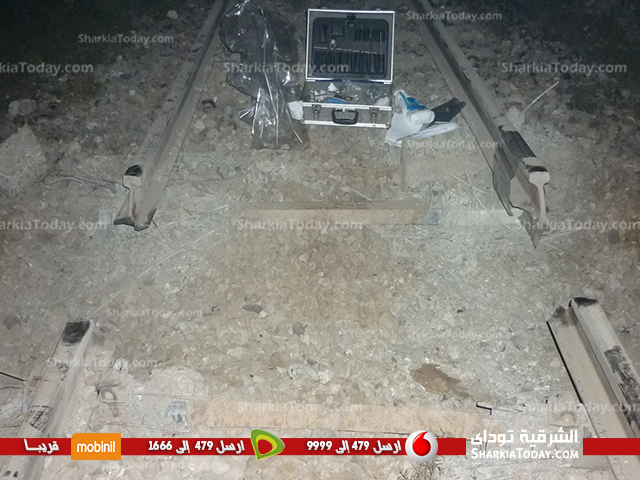 ننفرد بنشر صور لموقع انفجار محطة قطار جزيرة السعادة بالزقازيق 1 2