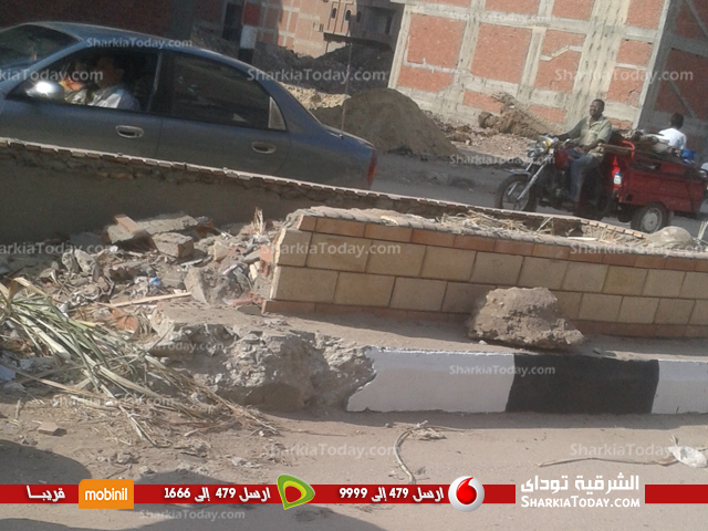 بالصور .. تطوير رصيف طريق " الزراعة - التجنيد " بالزقازيق 3 3-...
