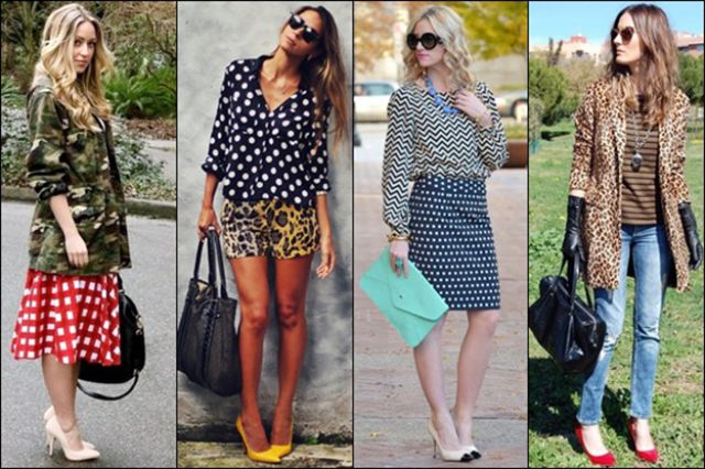 بالصور: المزج بين النقوش المختلفة موضة خريف/شتاء 2014 /2015 3 Prints-Mixing-Fashion-with-Accessories