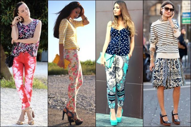 بالصور: المزج بين النقوش المختلفة موضة خريف/شتاء 2014 /2015 4 Prints-Mixing-for-Casual-Wear