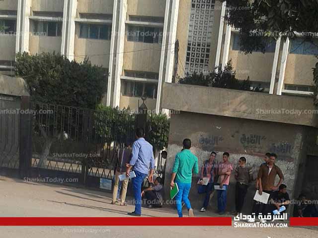 هدوء حذر بجامعة الازهر بالزقازيق مع بداية العام الدراسي الجديد 2 ازهر بنين الزقازيق