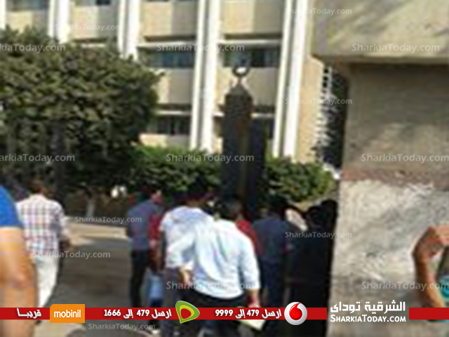 هدوء حذر بجامعة الازهر بالزقازيق مع بداية العام الدراسي الجديد 1 الازهر