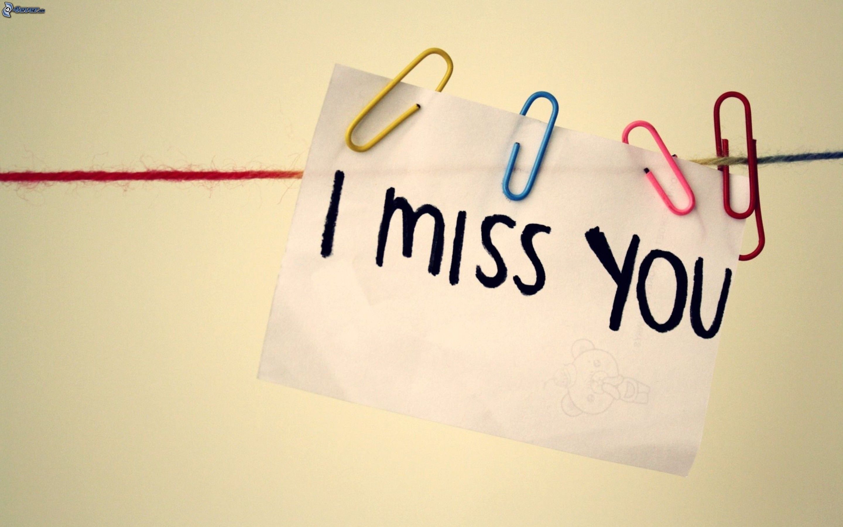 8 علامات تؤكد أنكِ اخترتِ الرجل المناسب .. تعرفى عليها 5 i-miss-you,-clothesline,-paperclips-190849