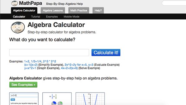 موقع «mathpapa» لحل معادلات الجبر مع عرض طريقة الحل 1 HowToMathPapa