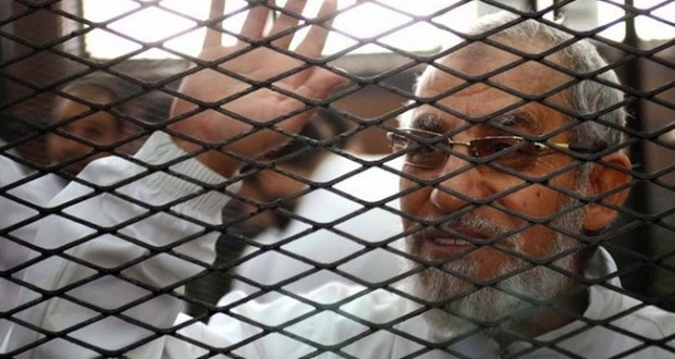 جنايات القاهرة : إحالة أوراق 4 متهمين في «أحداث الإرشاد» لـ«المفتي» 1 mohammed-badie