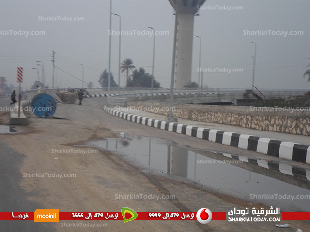 شاهد | انتهاء الأعمال الخاصة بالكوبري الدولى في أبوحماد 2 Water Mark