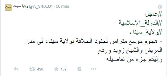 «أنصار بيت المقدس» تعلن مسئوليتها عن الهجمات الإرهابية بشمال سيناء 2 ansar22a
