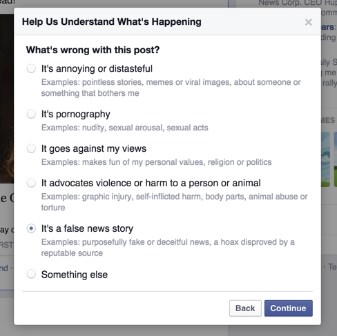 «فيسبوك» تُطلق تحديث للحد من ظهور المشاركات والأخبار المضللة بها 2 news-feed-fewer-hoaxes-report-a-story-as-false