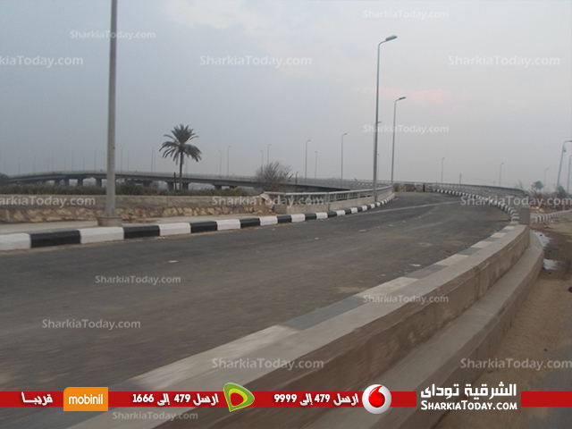 شاهد | انتهاء الأعمال الخاصة بالكوبري الدولى في أبوحماد 1 qq