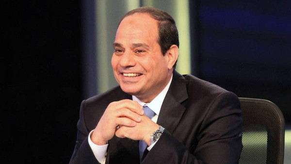 الرئيس السيسي: نثق في أشقائنا بالخليج ونتطلع لمساهمتهم في المؤتمر الاقتصادي 1 Presidential candidate and Egypt's former army chief Abdel Fattah al-Sisi talks during a television interview broadcast on CBC and ONTV, in Cairo