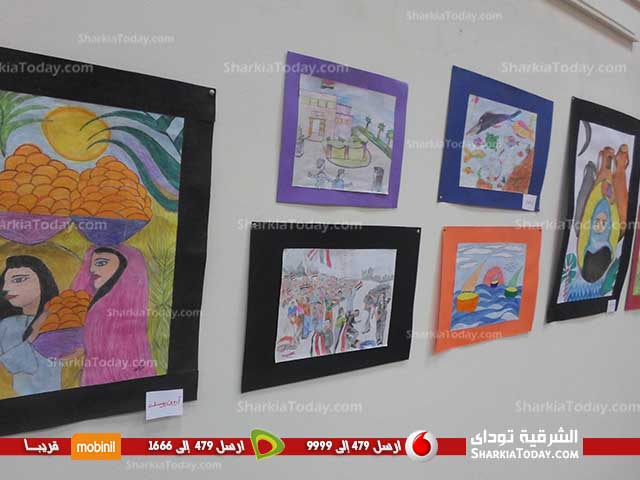 إفتتاح معرض أهالينا لرسوم الأطفال و الفنون التشكيلية بقصر ثقافة الزقازيق (5)