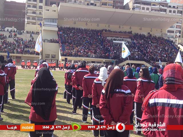 شاهد: جامعة الزقازيق تشارك في حفل إستقبال أسبوع مسابقات فتيات الجامعات المصرية 1 جامعة الزقازيق تشارك في حفل الاستقبال الرسمي لأسبوع الفتيات الثالث بالمنصورة (1)