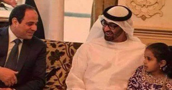 شاهد.. صورة لولى عهد أبو ظبى مع ابنته أثناء لقاء السيسى 1 ولى عهد ابو ظبى وابنته