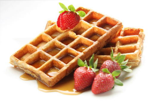 طريقة عمل وافل الفراولة 1 sweet delight