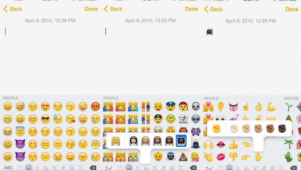 طريقة استخدام الوجوه التعبيرية الجديدة Emojis في iOS 8.3 1 NewEmojisiOS-598x337