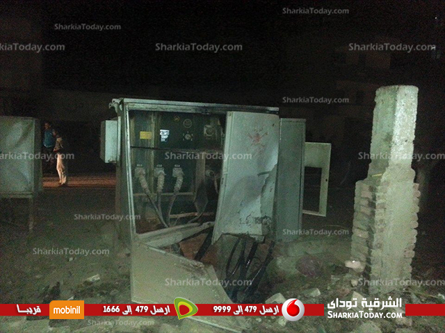 إنفجار قنبلة بمحول كهرباء أمام محكمة ههيا 3 انفجار2