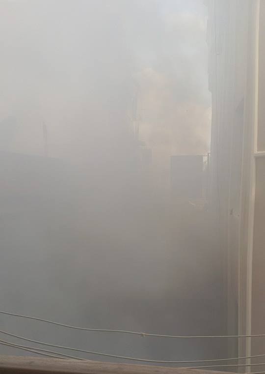 حريق هائل في مطعم «أبو بلاسي» بأبو كبير