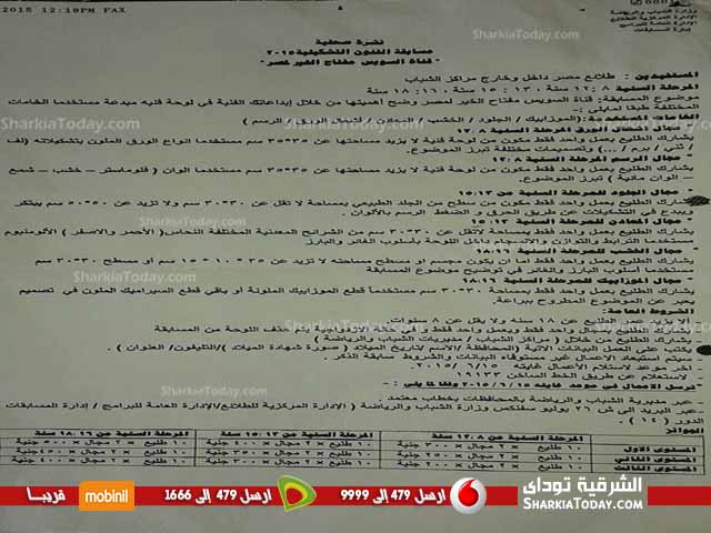 الشباب والرياضة تعلن عن مسابقة الفنون التشكيلية بالشرقية 2 1