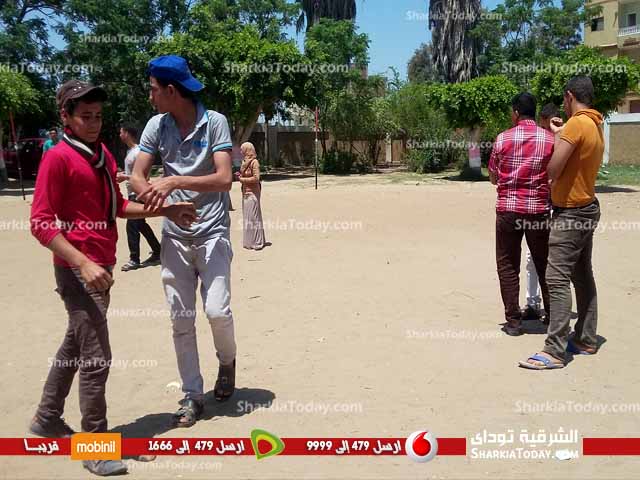استبعاد رئيس لجنة امتحانات الشهادة الاعدادية وفرد الامن بمدرسة الظواهرية بالحسينية 1 1