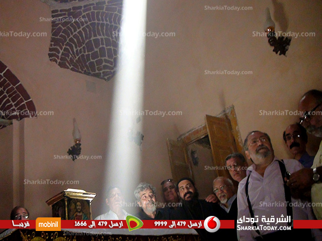 بالفيديو | ظاهرة غريبة فى كنيسة تاريخية بمركز منيا القمح 2 ظاهرة فلكية