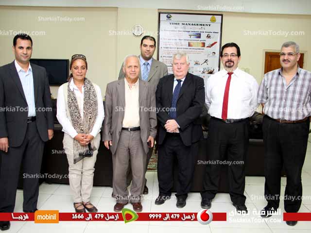 شاهد | زيارة وفد الجامعة البريطانية بمصر لمكتب التايكو بجامعة الزقازيق 1 12
