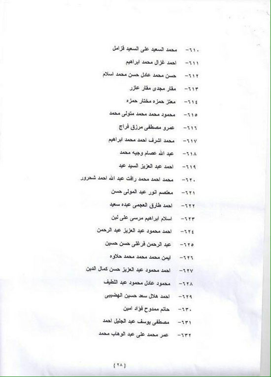 أسماء دفعة النيابة العامة الجديدة المرسلة لرئاسة الجمهورية 13 12