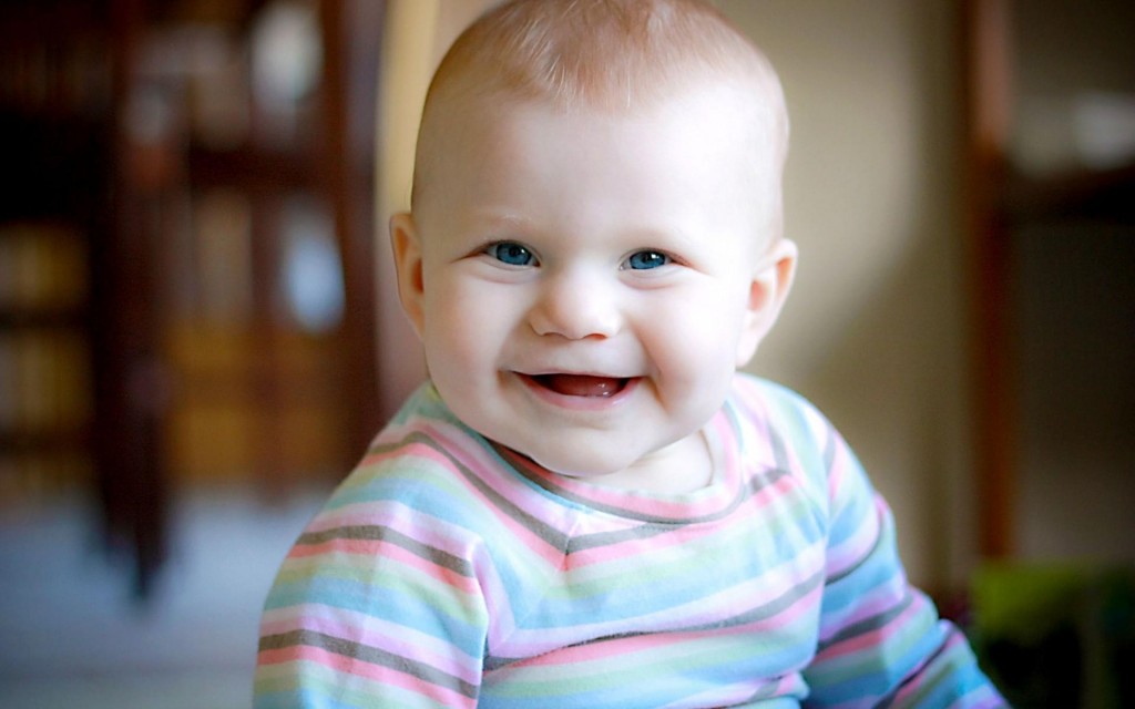 cute smile boy with blue eyes