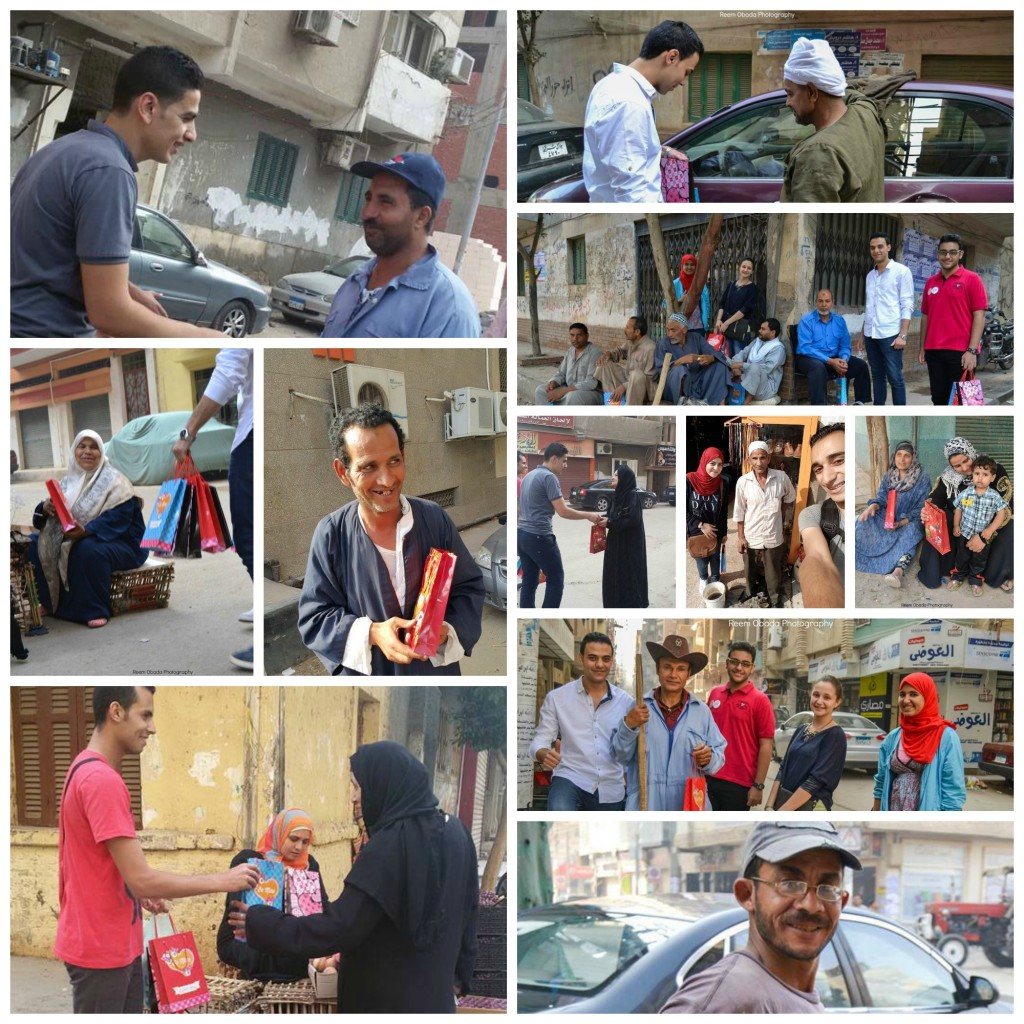متفائلون يوزعون الهدايا علي «الناس المنسية» بشوارع الزقازيق 1 متفائلون يوزعون الهدايا علي الناس المنسية بشوارع الزقازيق