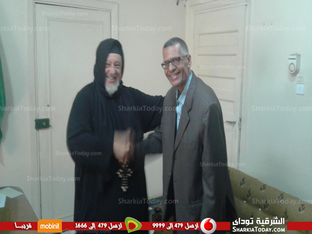 شاهد .. رئيس مدينة ههيا يستقبل راعي الكنيسة للتهنئة بشهر رمضان 1 ههيا1