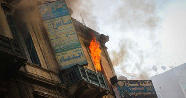 الصحة : مصرع شخص وإصابة آخرين فى حريق الفجالة برمسيس 1 7201520133216491