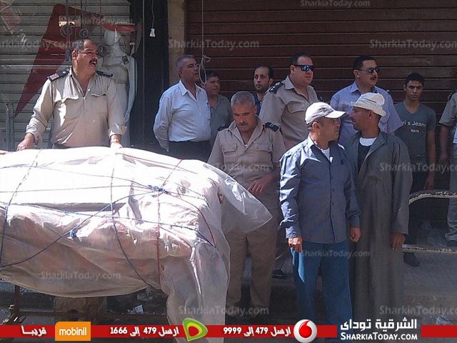 شاهد .. حملة مكبرة لرفع الاشغالات من شارع الجلاء بالزقازيق 8 اشغالات 12