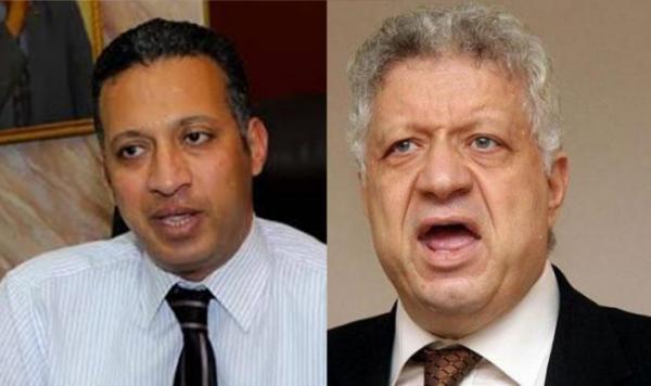 تأجيل دعوى منع مرتضى منصور من الظهور فى وسائل الإعلام لجلسة الأول من نوفمبر 1 مرتضى-منصور-يمينًا-وطارق-العوضي-يسارًا-أرشيفية