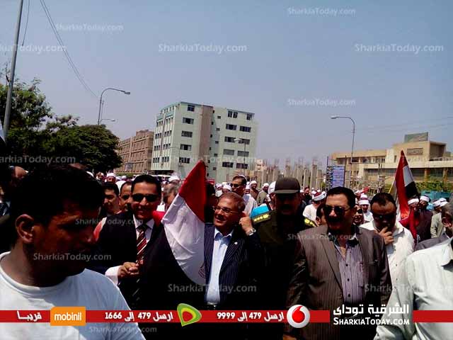 بالصور .. مسيرة للاحتفال بإفتتاح قناة السويس الجديدة بمشاركة محافظ الشرقية 2 2