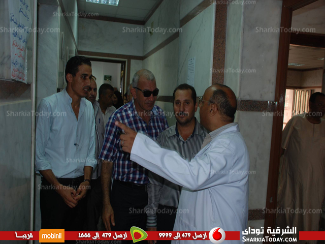 رئيس مدينة الحسينية يتفقد المستشفى المركزى للإطمئنان على سير العمل بعد شكاوى المواطنين 1 الحسينية 2