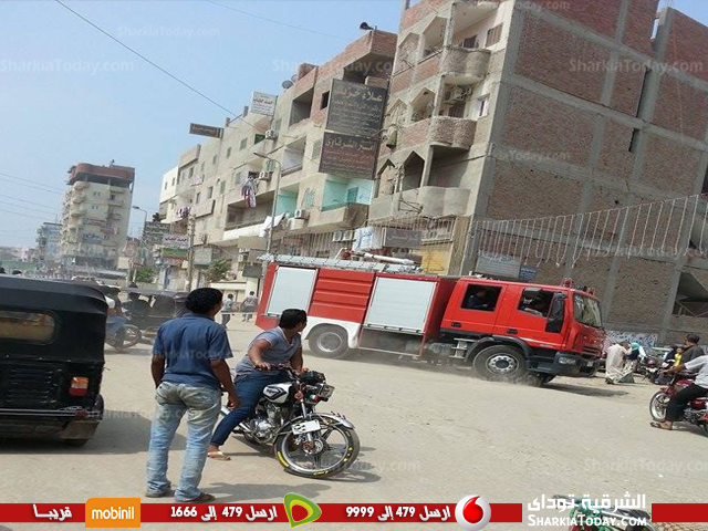 العثور على قنبلة بدائية الصنع أمام مجلس مدينة أبوحماد 2 الحماية المدنية