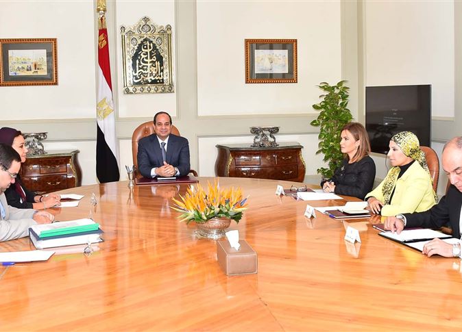 السيسي يجتمع بأعضاء المجلس التخصصي للتنمية الاقتصادية 1 360862_0 (1)
