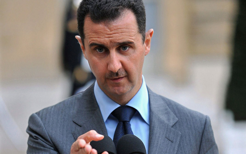 بشار الأسد: علاقاتنا مع مصر لم تنقطع حتى خلال السنوات الماضية 1 Syrian President Bashar al-Assad speaks to journalists after his meeting with French President Nicolas Sarkozy at the Elysee Palace, in Paris, November 13, 2008. The visiting leader said that US President Barack Obama should come up with a firm plan of action to renew peace talks between Syria and Israel. UPI/Eco Clement