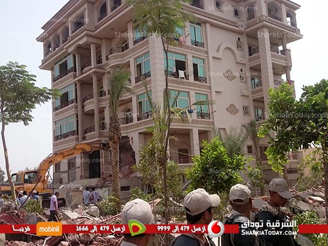 حملة مكبرة لإزالة التعديات علي الأراضي الزراعية بقرية صبيح بفاقوس‏ (1)