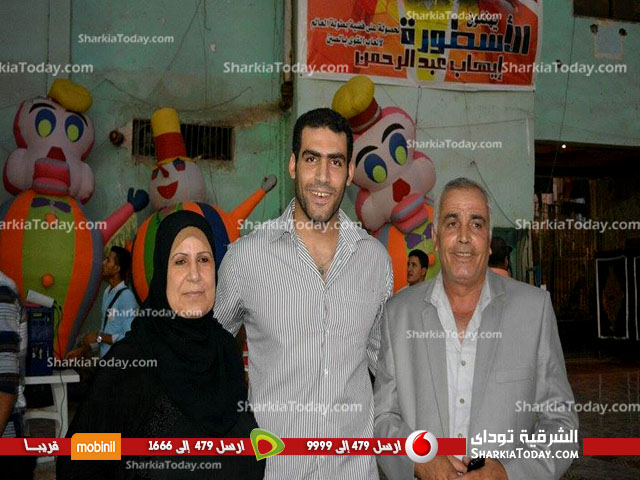 بالصور..حفل تكريم بطل الرمح العالمي إيهاب عبدالرحمن أبن كفر صقر 1 نم