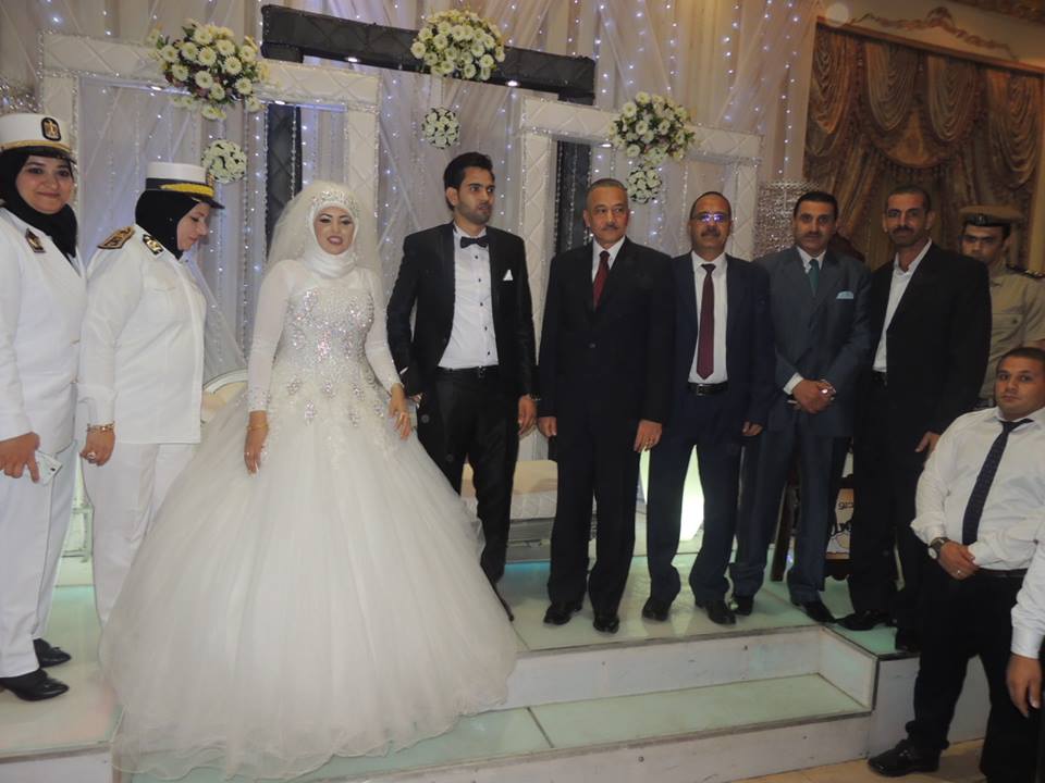 حفل زفاف لعروسين من دار الأيتام بنادى الشرطة بالزقازيق
