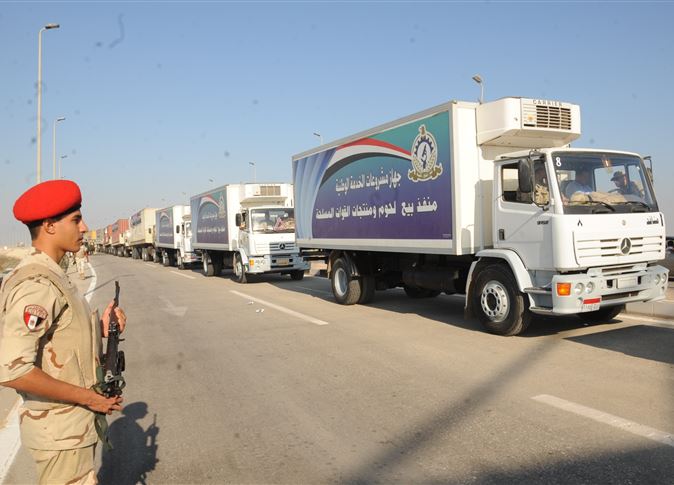القوات المسلحة تطلق القافلة الأولى لتعمير وتنمية سيناء بـ50 شاحنة ضخمة 1 373788_0