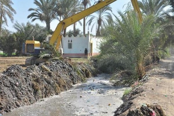 مديرية الزراعة تنتهي من تطهير ترعة كفر الحديدى بكفرصقر 1 حفر ترعة