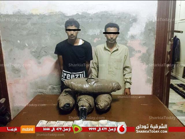 بالصور ضبط شقيقين عاطلين بحوزتهما 15 كجم من نبات البانجو المخدر بـفاقوس‏ (1)