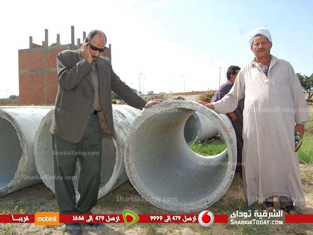 تغطية المروي المائي بأرض مدرسة التجريبية ببلبيس 1 تغطية المروي المائي بأرض مدرسة التجريبية ببلبيس