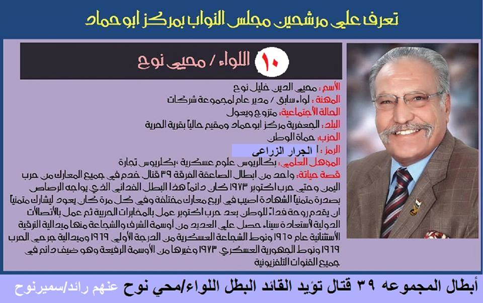 تعرف على جميع المرشحين بالدائرة الـــ11 بالشرقية ومقرها مركز أبو حماد 7 12208600_775467025909164_7142557715543797098_n
