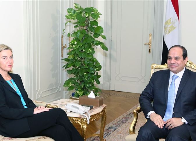 السيسي يبحث مع ممثلة السياسة الخارجية الأوروبية تعزيز العلاقات المشتركة 1 382294_0