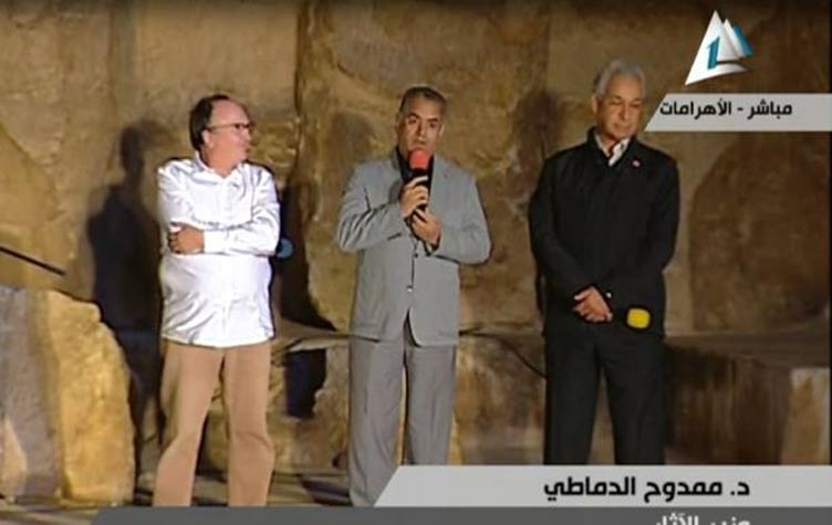 بالفيديو.. وزير الأثار يعلن عن مسح الأهرامات بالأشعة تحت الحمراء 1 وزير الأثار