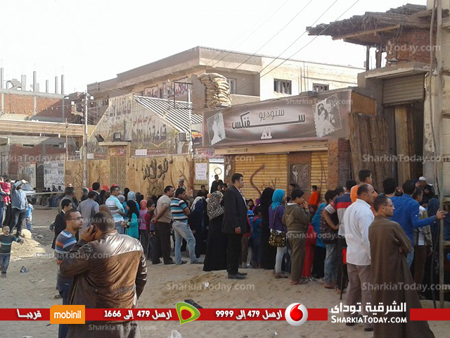تواجد كثيف للناخبين بكفر ابراش بمركز مشتول السوق 1