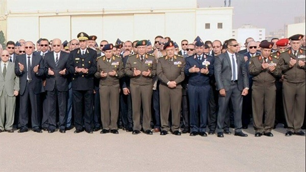 جنازة عسكرية لشهداء القضاء بالعريش بحضور عدد من الوزراء 2